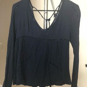 Navy blue blouse